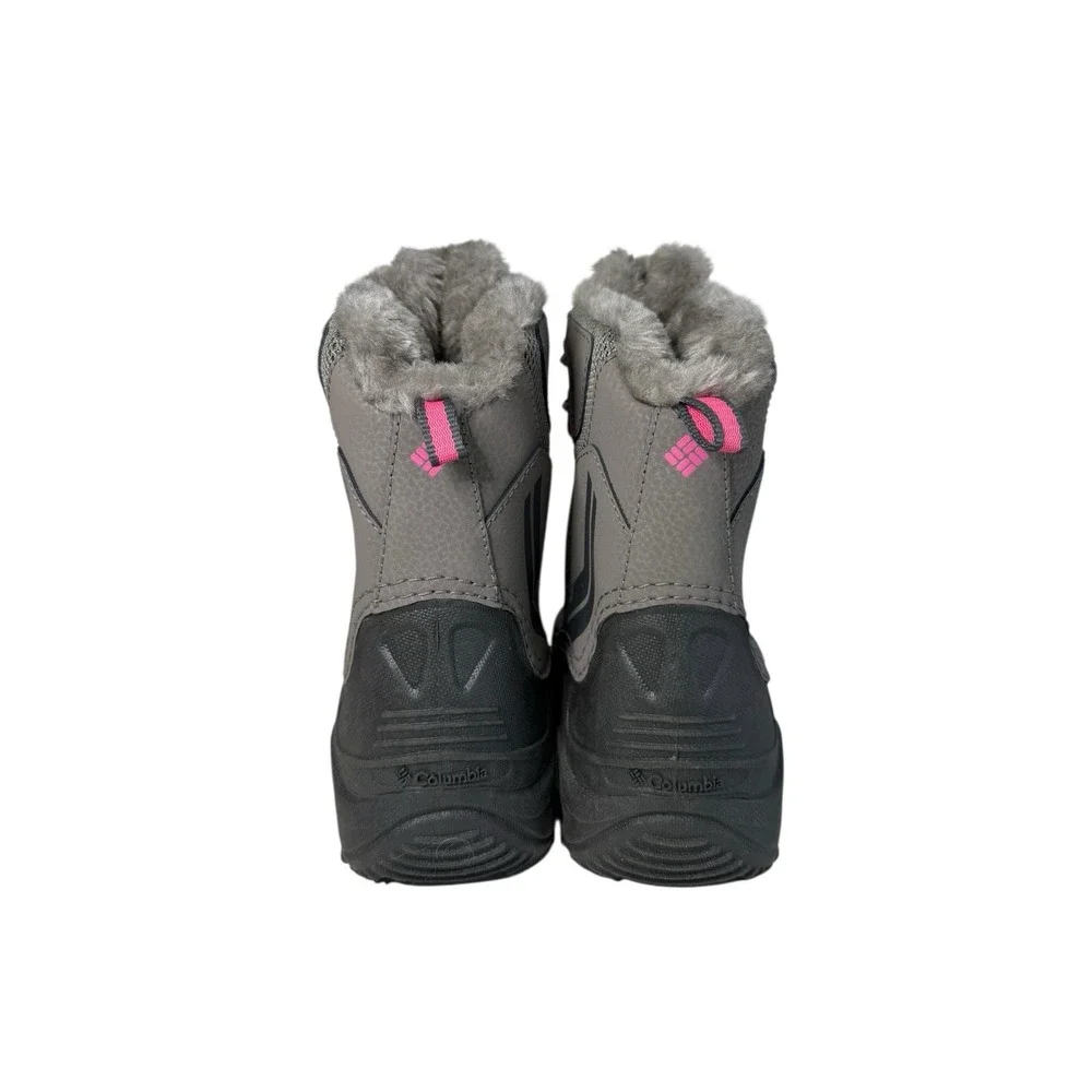 Columbia Youth Bugaboot Plus IV‎ Omni-Heat Boot- Gray/Pink Girls Size 1Y NO BOX